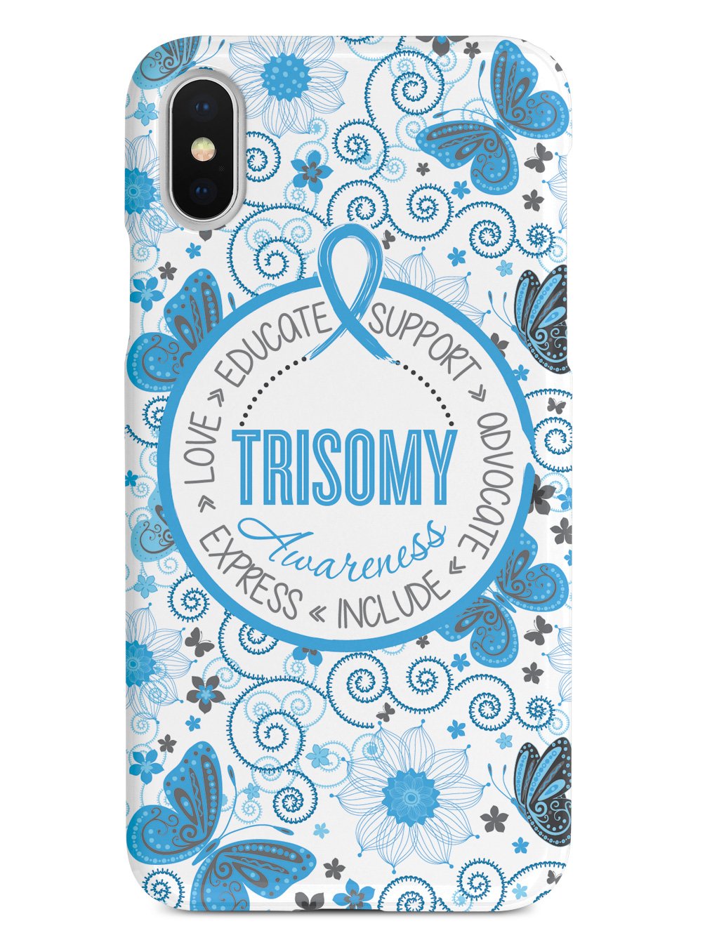 Trisomy Awareness - Butterfly Pattern Case