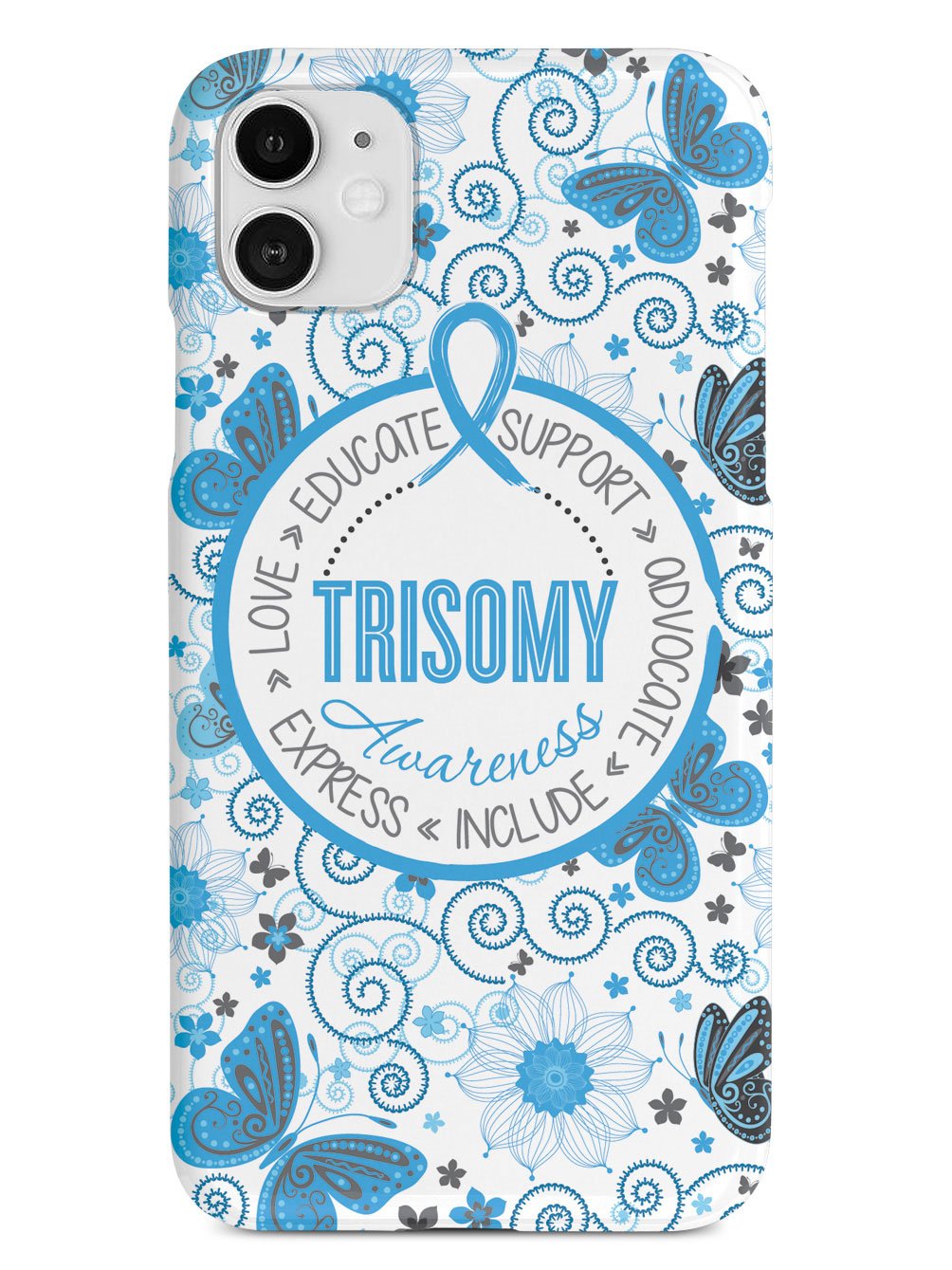 Trisomy Awareness - Butterfly Pattern Case