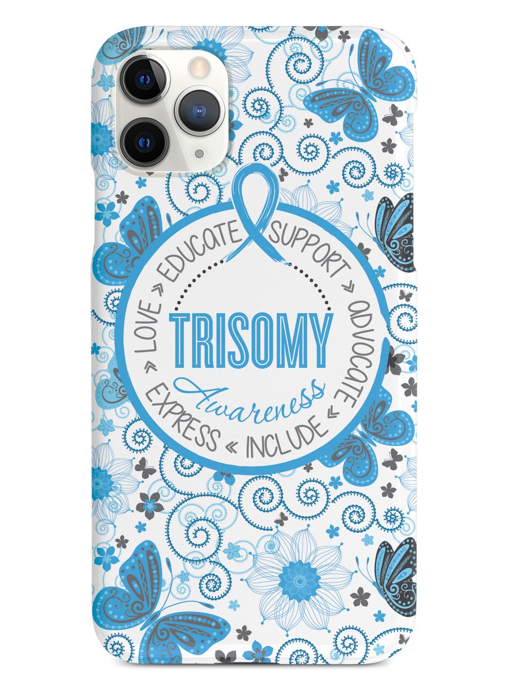 Trisomy Awareness - Butterfly Pattern Case