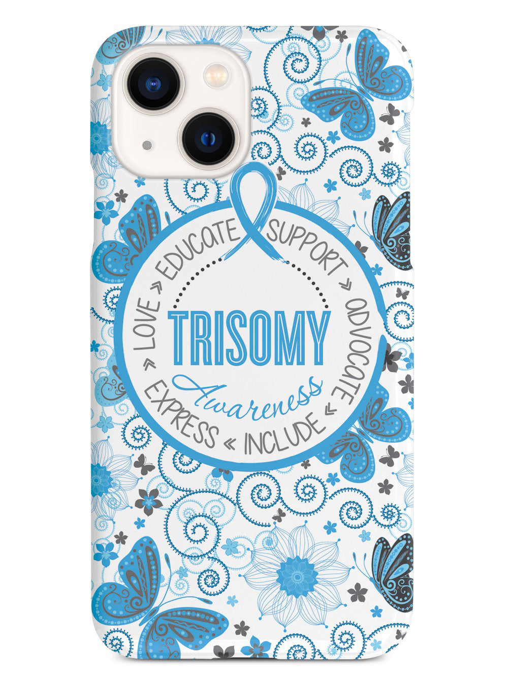 Trisomy Awareness - Butterfly Pattern Case