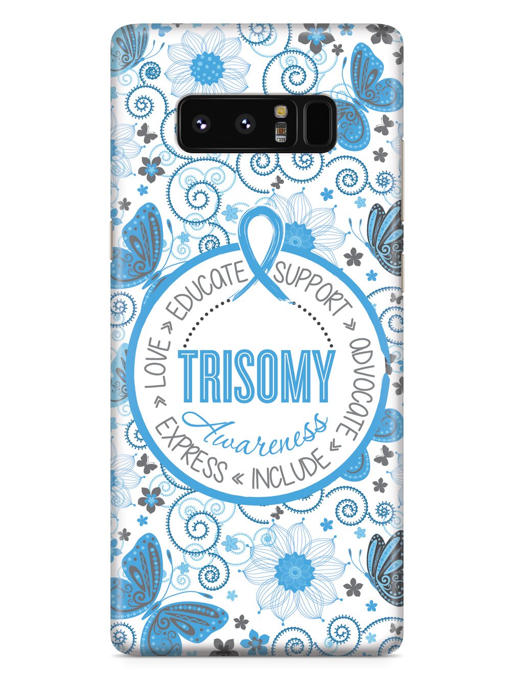 Trisomy Awareness - Butterfly Pattern Case