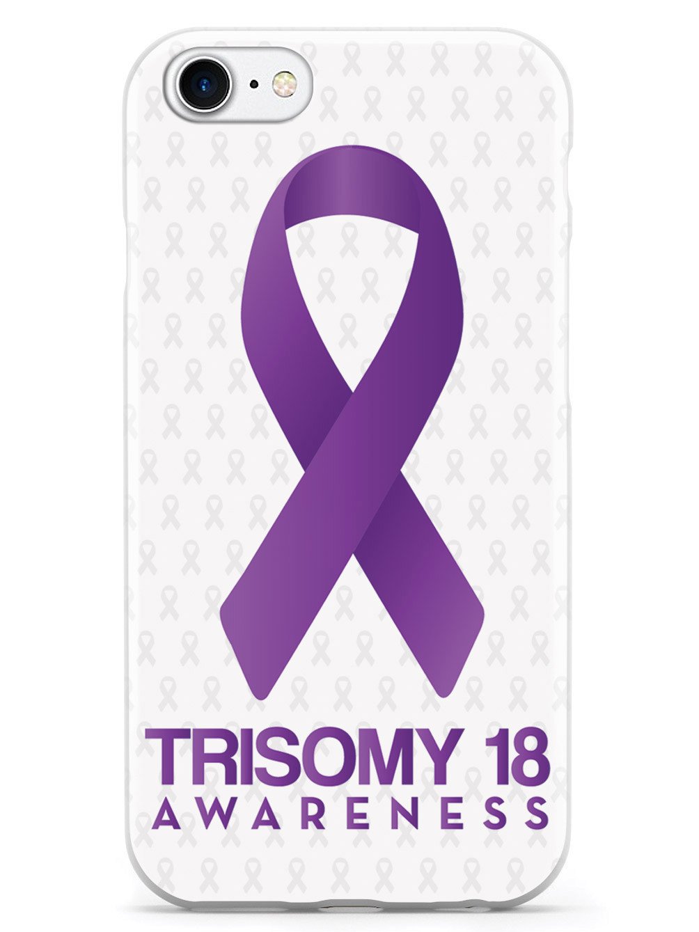 Trisomy 18 - Awareness Ribbon - White Case