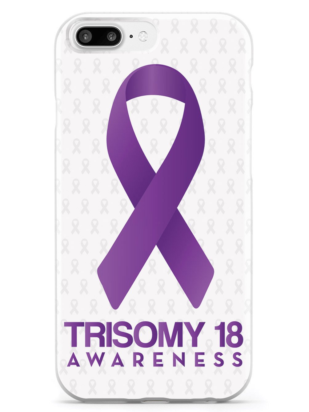 Trisomy 18 - Awareness Ribbon - White Case