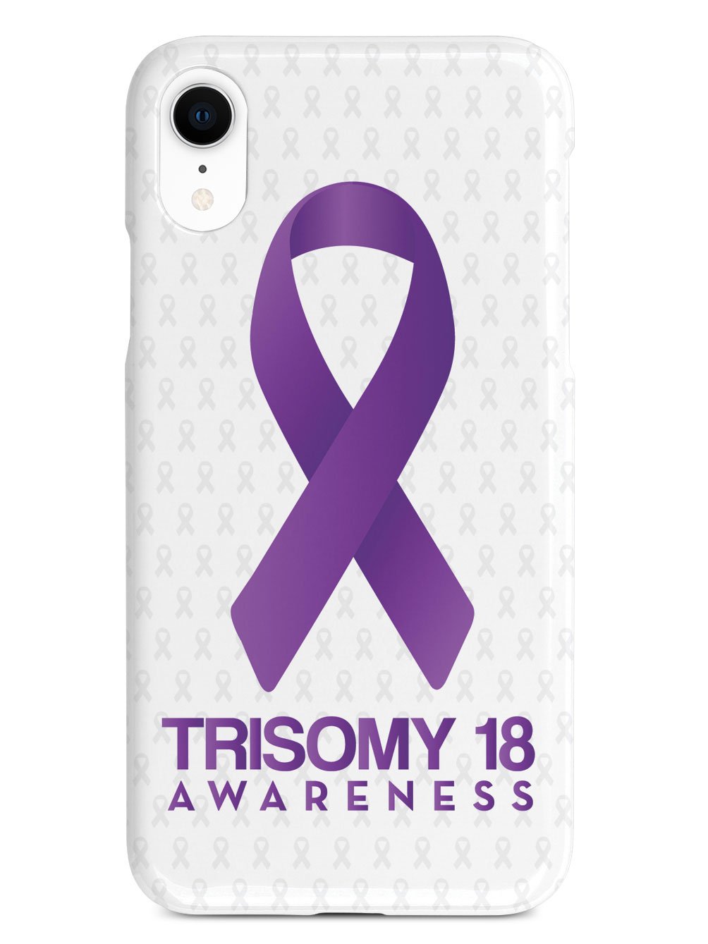 Trisomy 18 - Awareness Ribbon - White Case