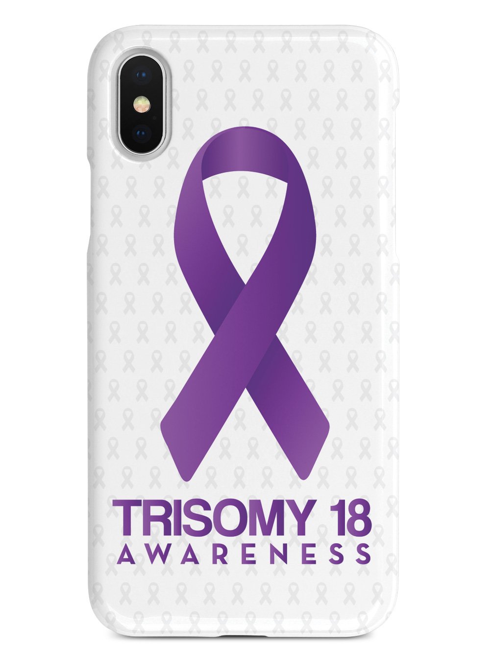 Trisomy 18 - Awareness Ribbon - White Case