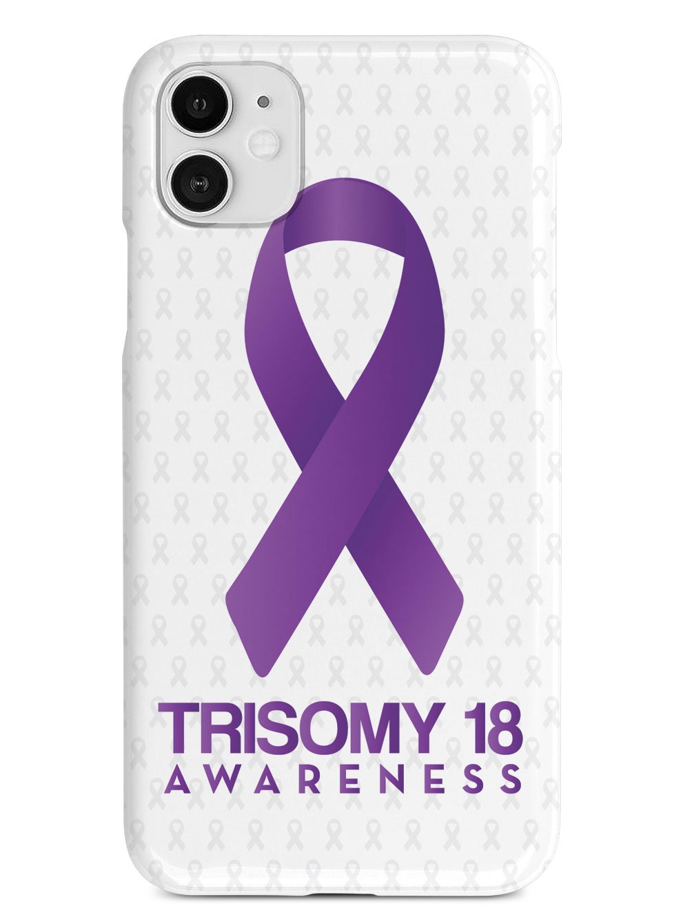 Trisomy 18 - Awareness Ribbon - White Case
