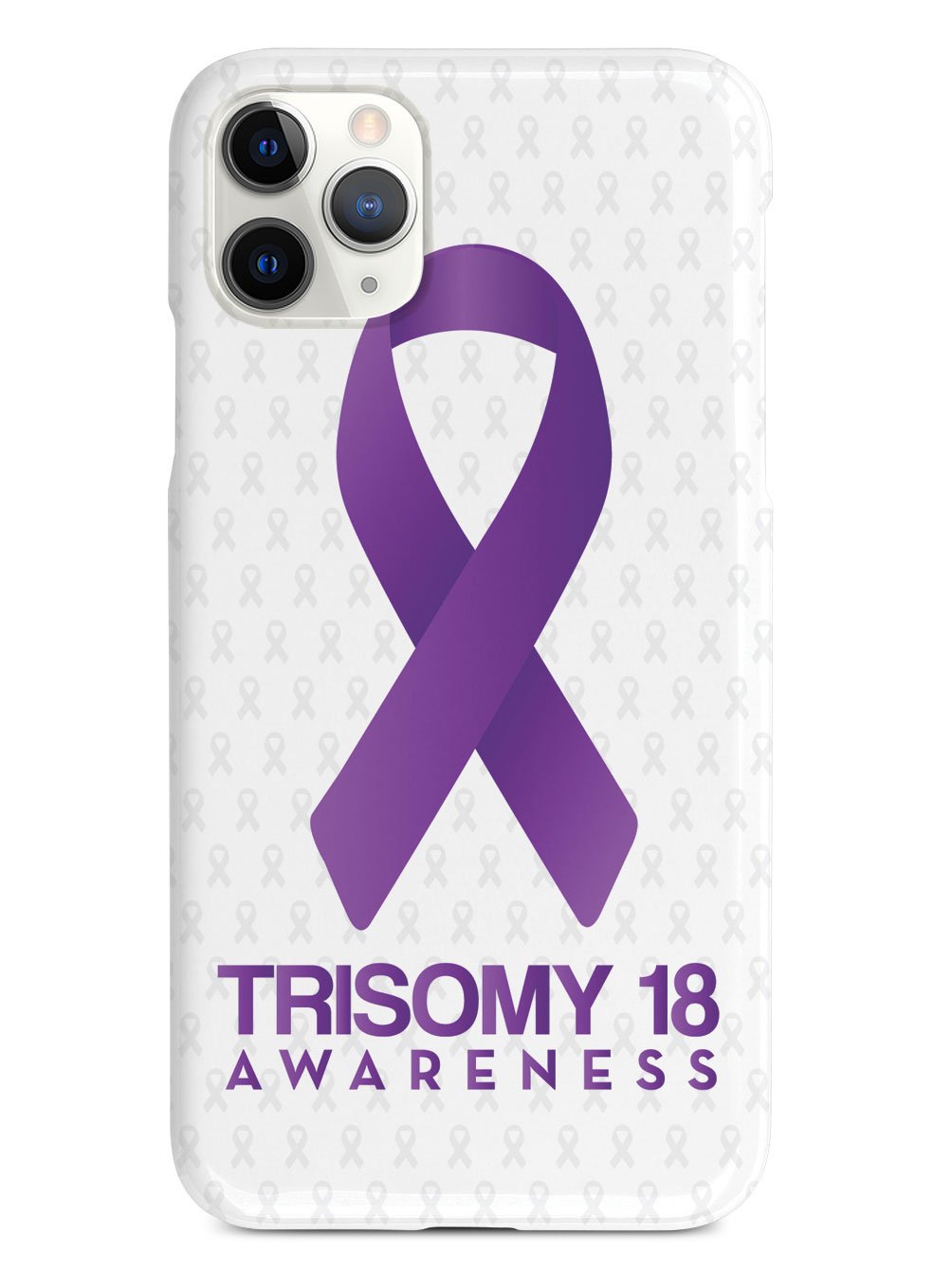 Trisomy 18 - Awareness Ribbon - White Case