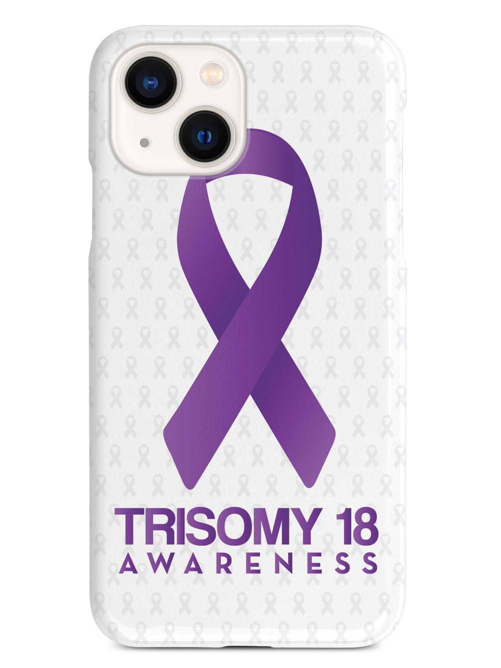 Trisomy 18 - Awareness Ribbon - White Case