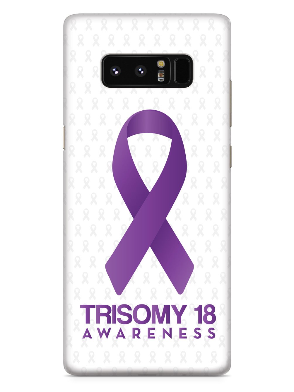 Trisomy 18 - Awareness Ribbon - White Case