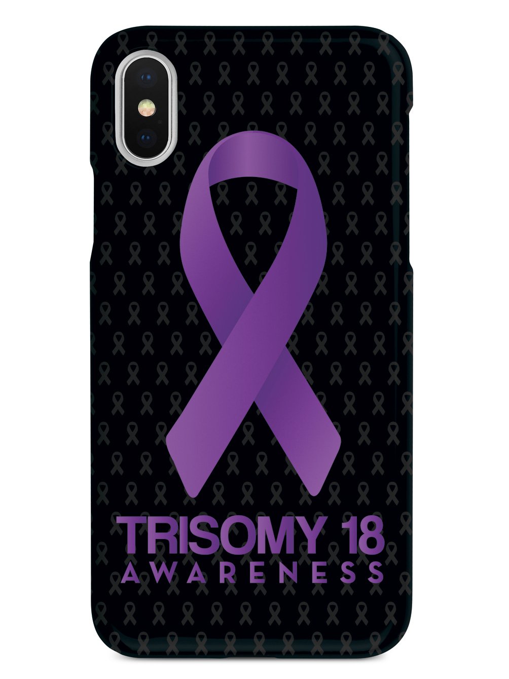 Trisomy 18 - Awareness Ribbon - Black Case