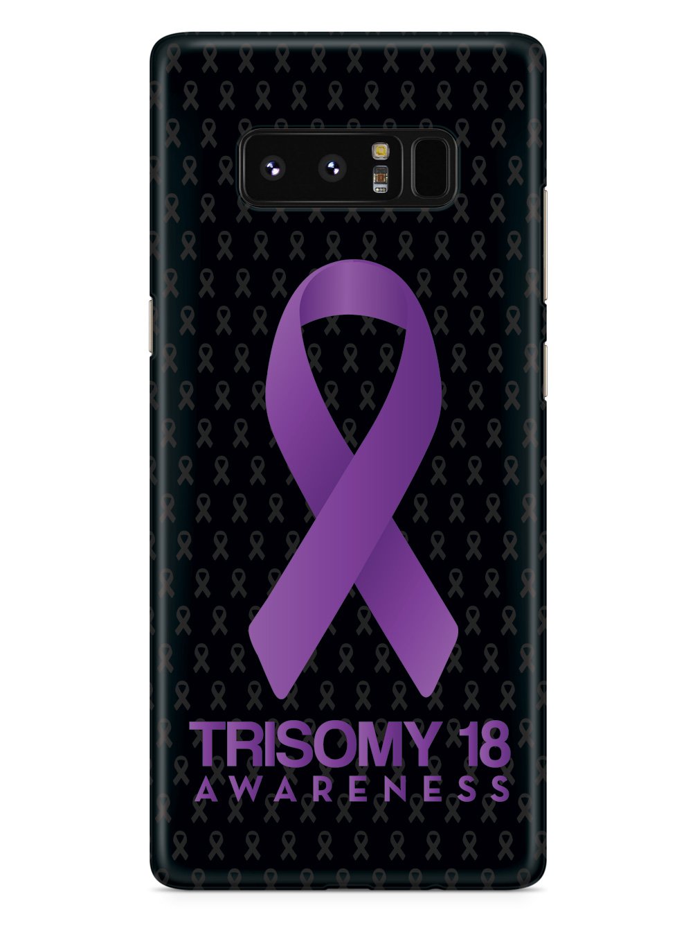 Trisomy 18 - Awareness Ribbon - Black Case