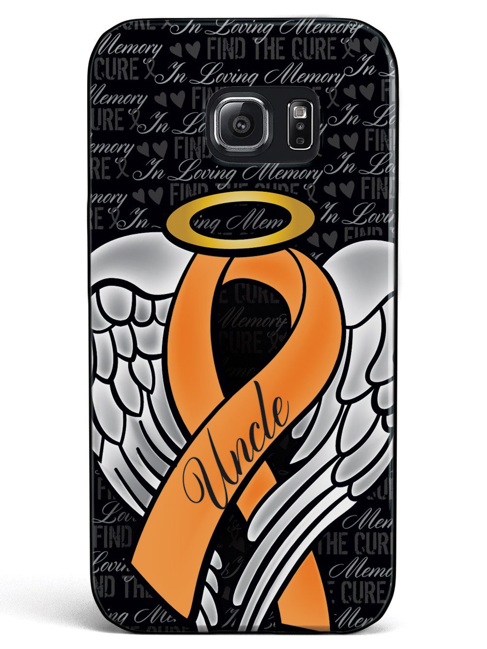 In Loving Memory of My Uncle - Orange Ribbon Case