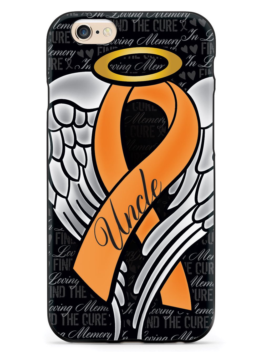 In Loving Memory of My Uncle - Orange Ribbon Case