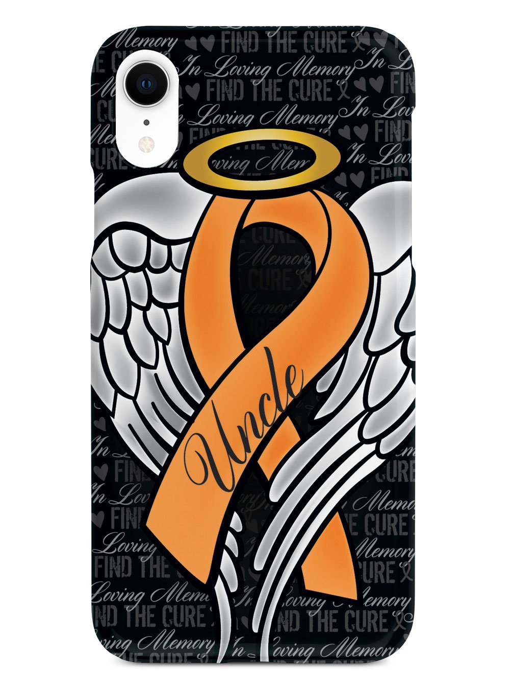 In Loving Memory of My Uncle - Orange Ribbon Case