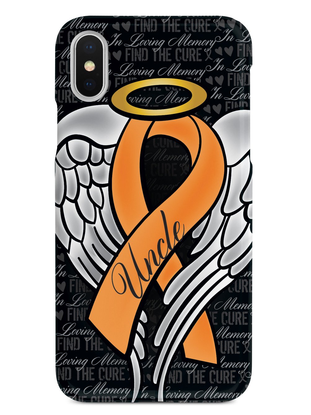 In Loving Memory of My Uncle - Orange Ribbon Case