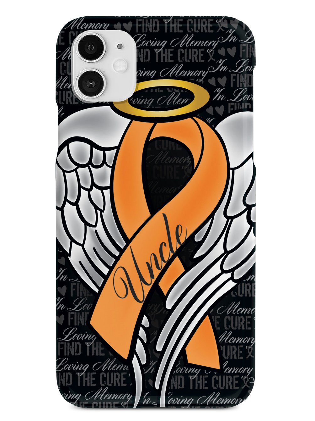 In Loving Memory of My Uncle - Orange Ribbon Case