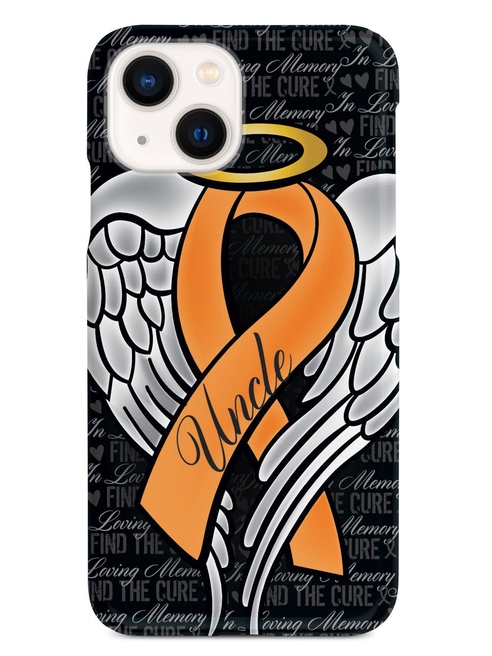 In Loving Memory of My Uncle - Orange Ribbon Case