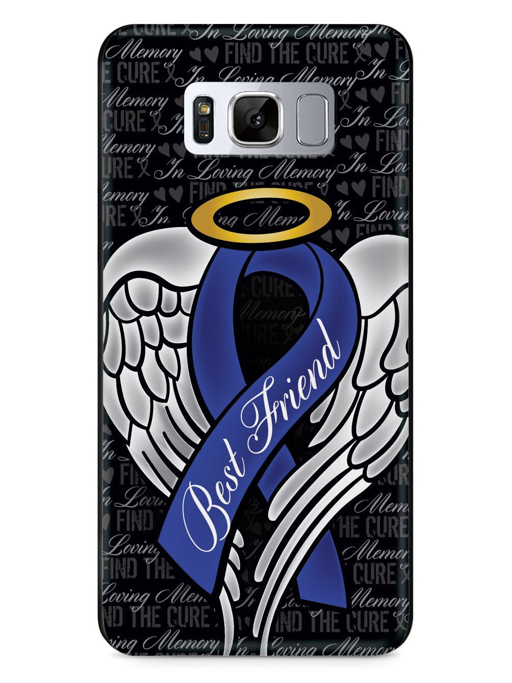 Blue Ribbon Memory In Loving Memory of My Best Friend - Blue Ribbon Case – Inspired Silver