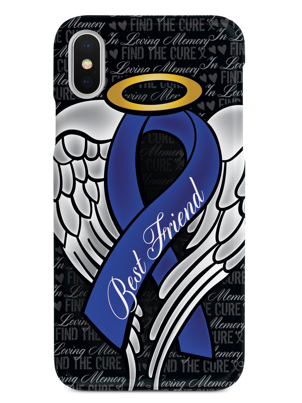 Blue Ribbon Memory In Loving Memory of My Best Friend - Blue Ribbon Case – Inspired Silver