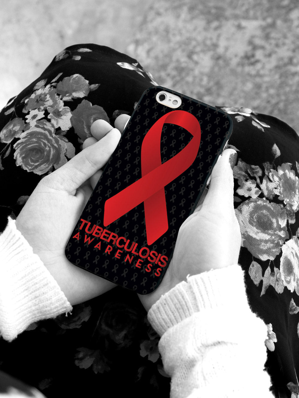 Tuberculosis - Awareness Ribbon - Black Case