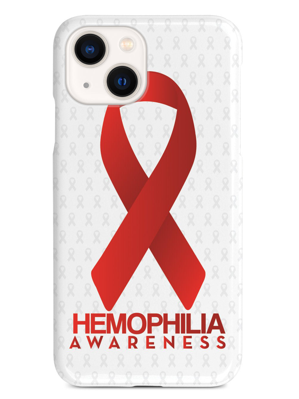 Hemophilia - Awareness Ribbon - White Case