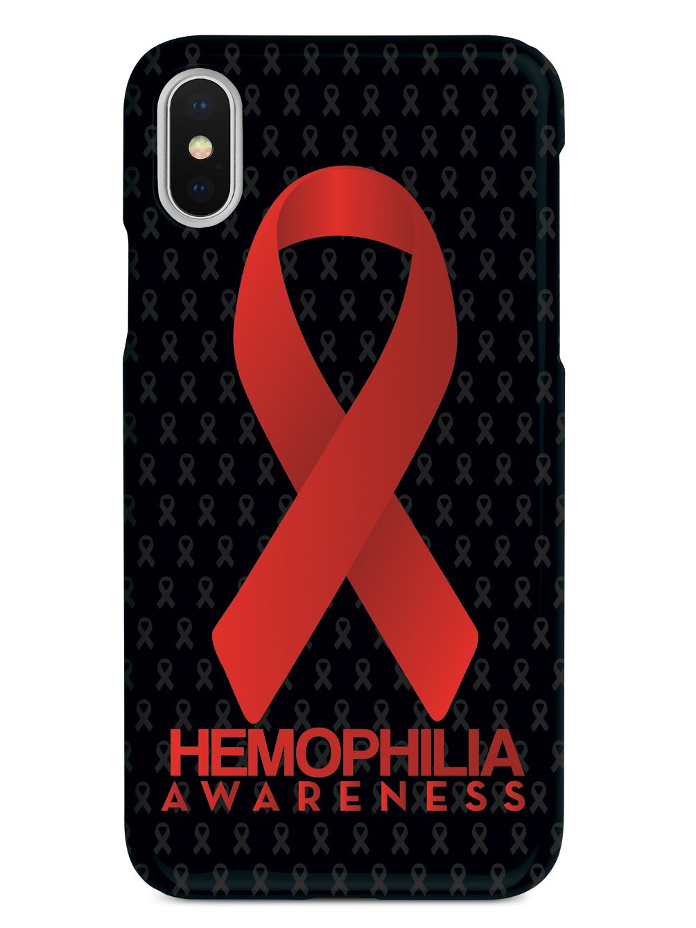 Hemophilia - Awareness Ribbon - Black Case