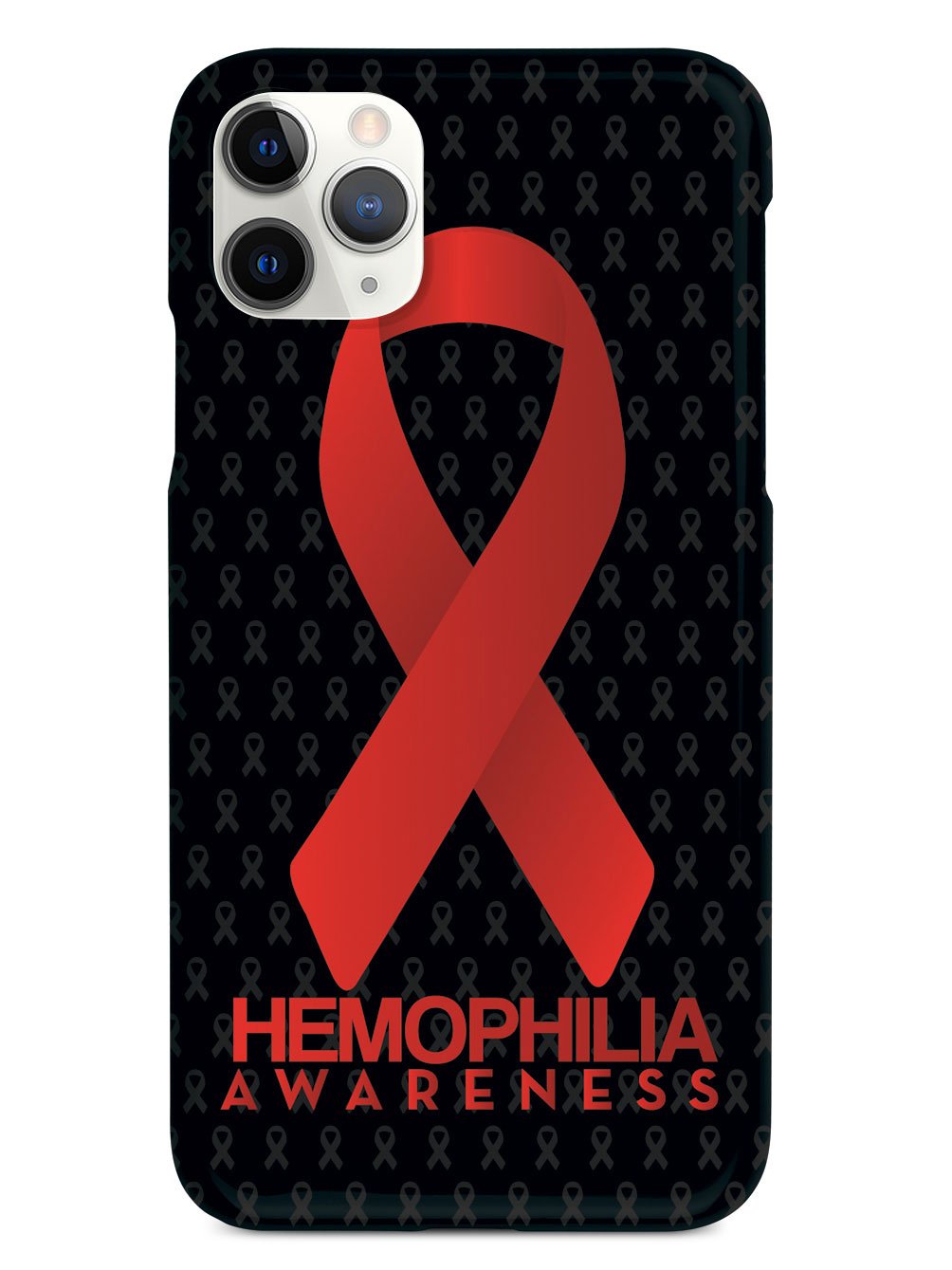 Hemophilia - Awareness Ribbon - Black Case