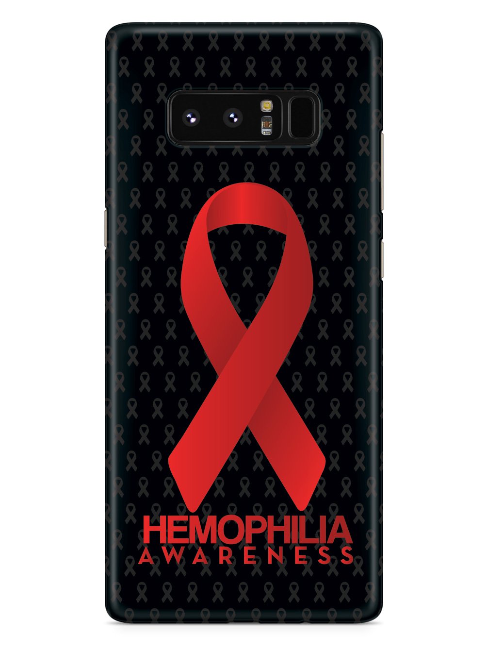 Hemophilia - Awareness Ribbon - Black Case