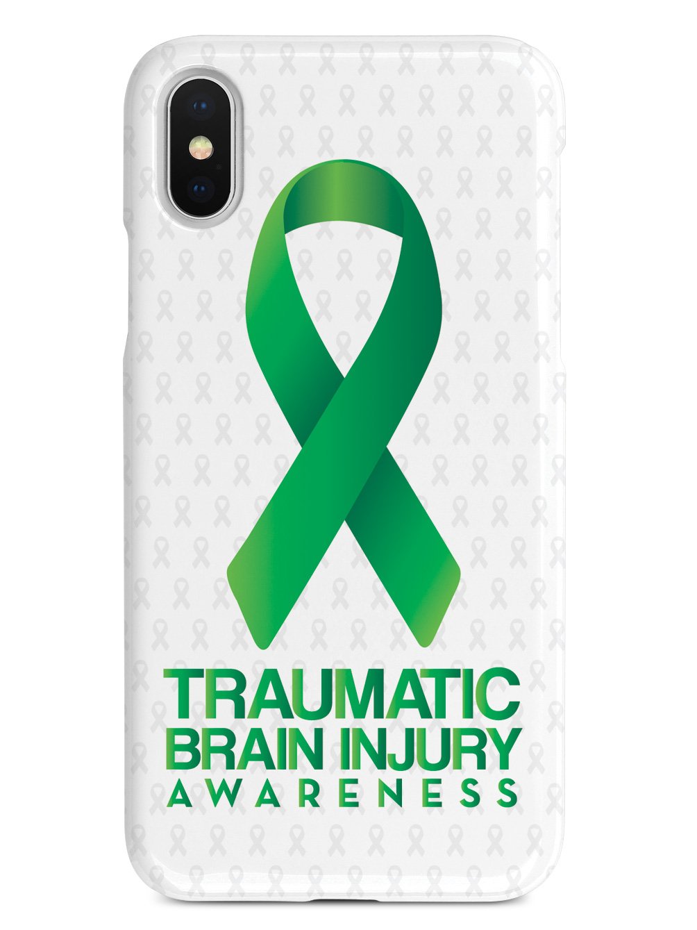 Traumatic Brain Injury - Awareness Ribbon - White Case