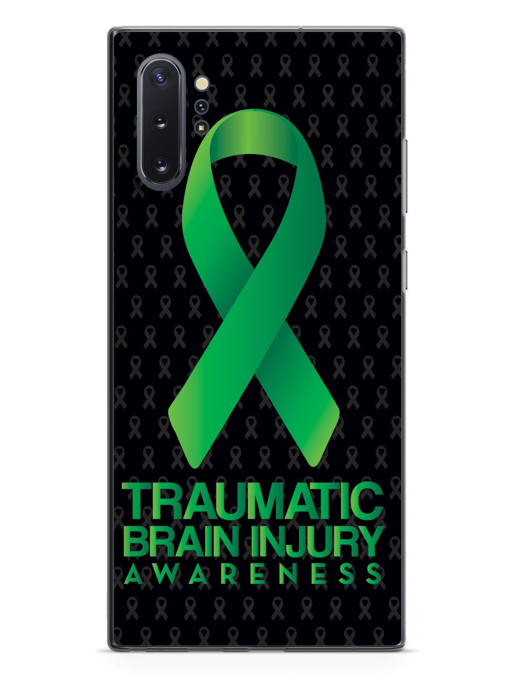 Traumatic Brain Injury - Awareness Ribbon - Black Case