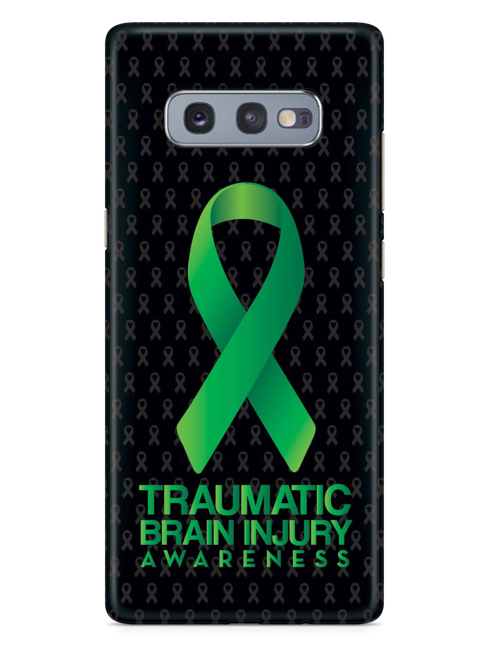 Traumatic Brain Injury - Awareness Ribbon - Black Case