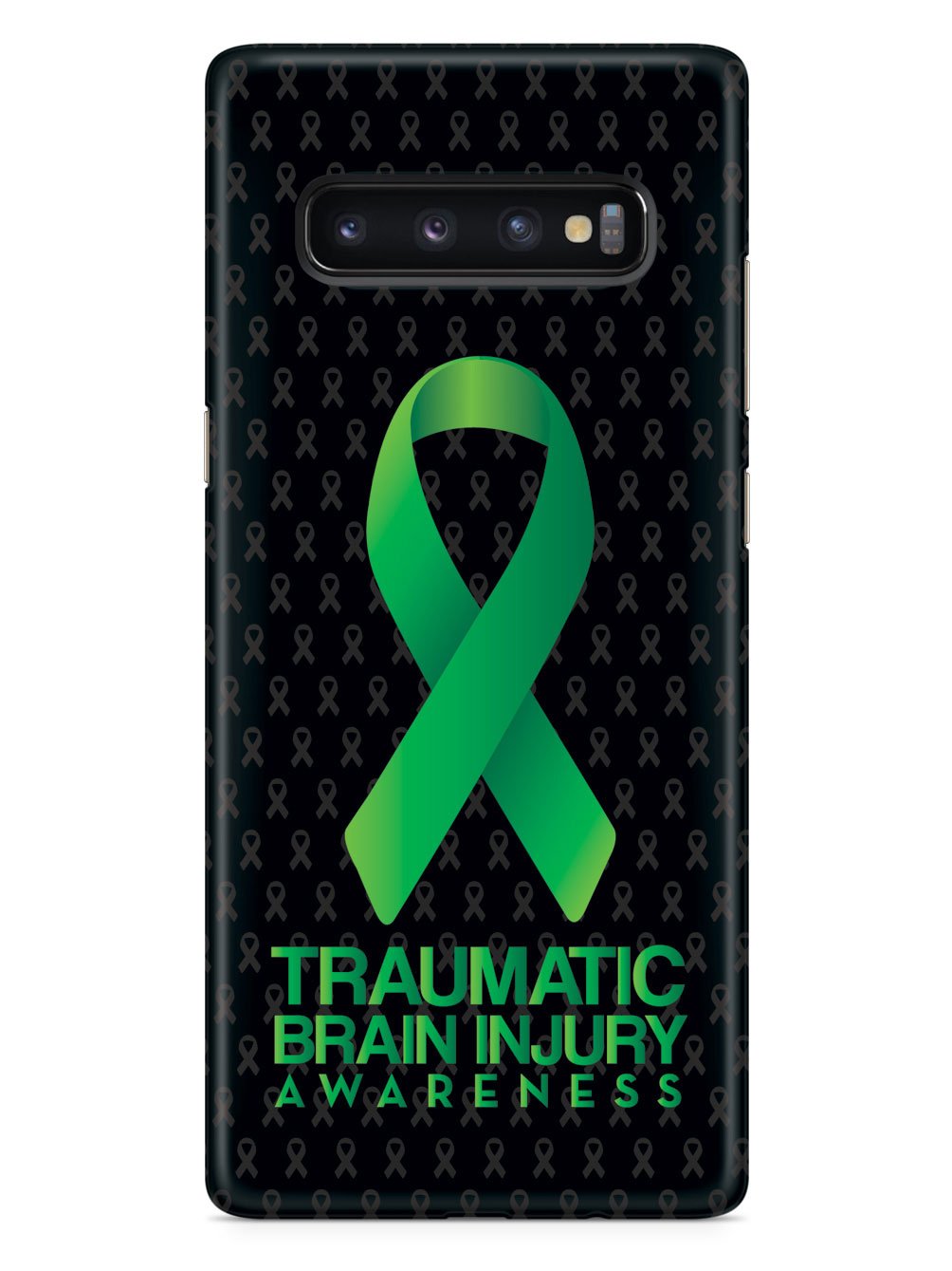 Traumatic Brain Injury - Awareness Ribbon - Black Case