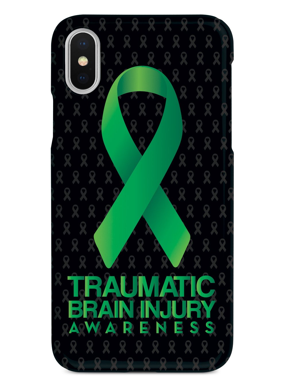 Traumatic Brain Injury - Awareness Ribbon - Black Case