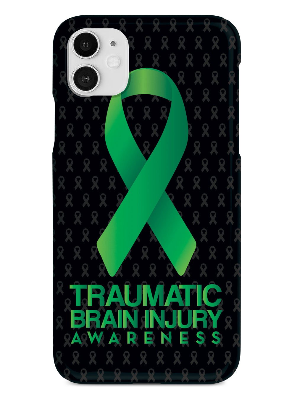 Traumatic Brain Injury - Awareness Ribbon - Black Case