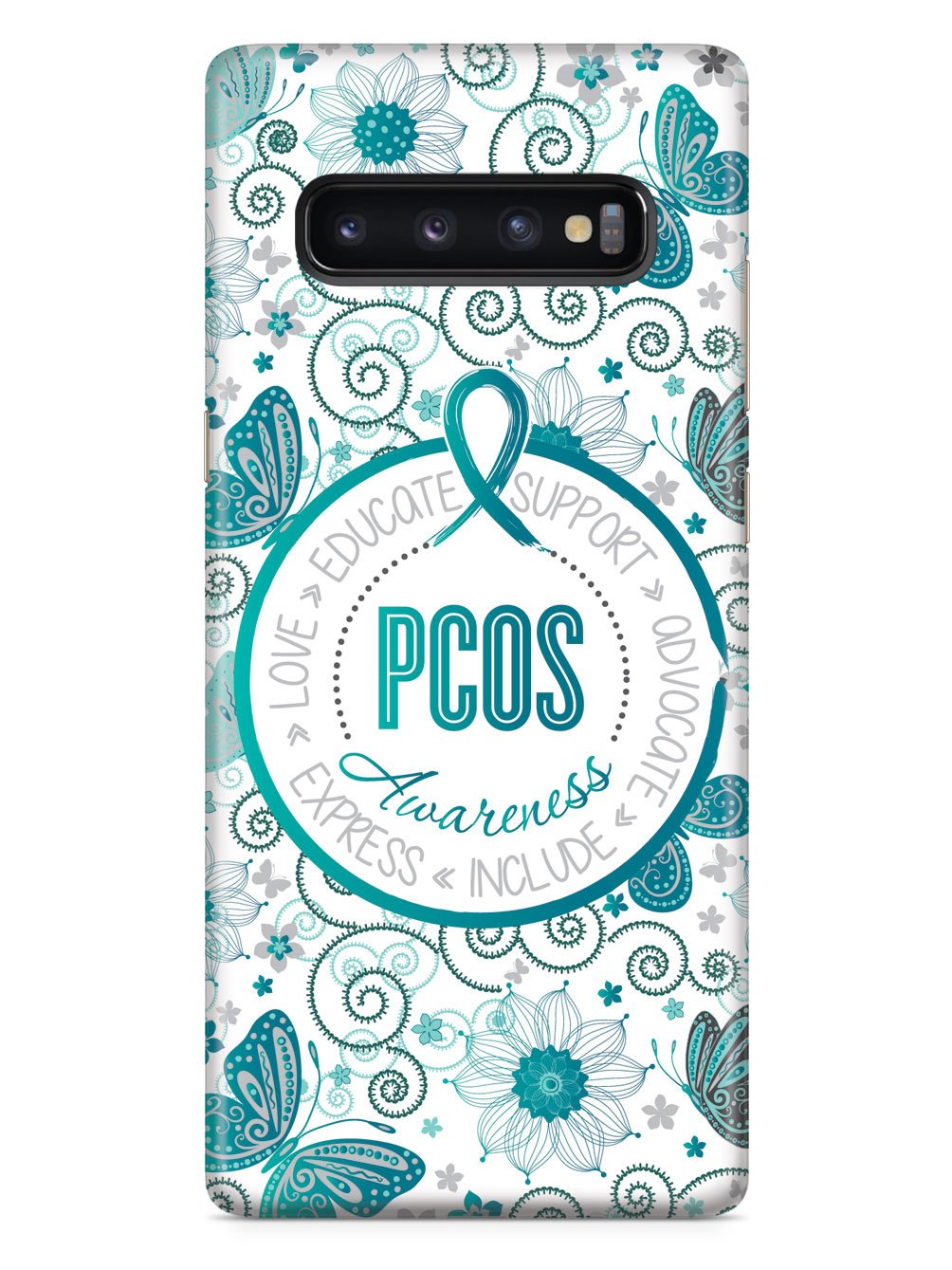PCOS Awareness - Butterfly Pattern Case