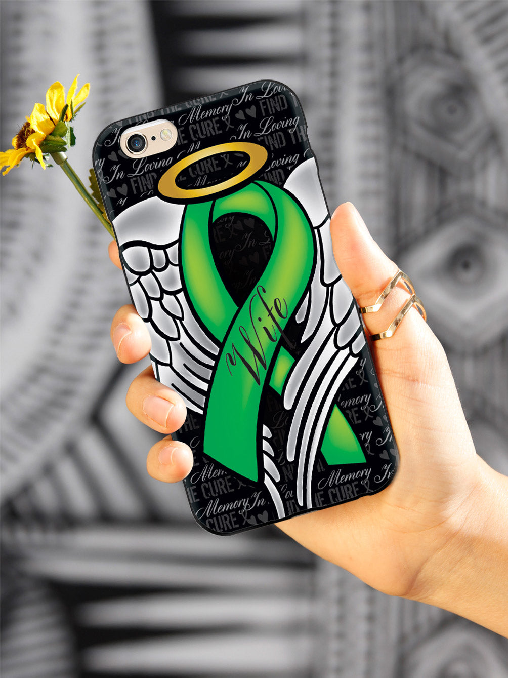 In Loving Memory of My Wife - Green Ribbon Case
