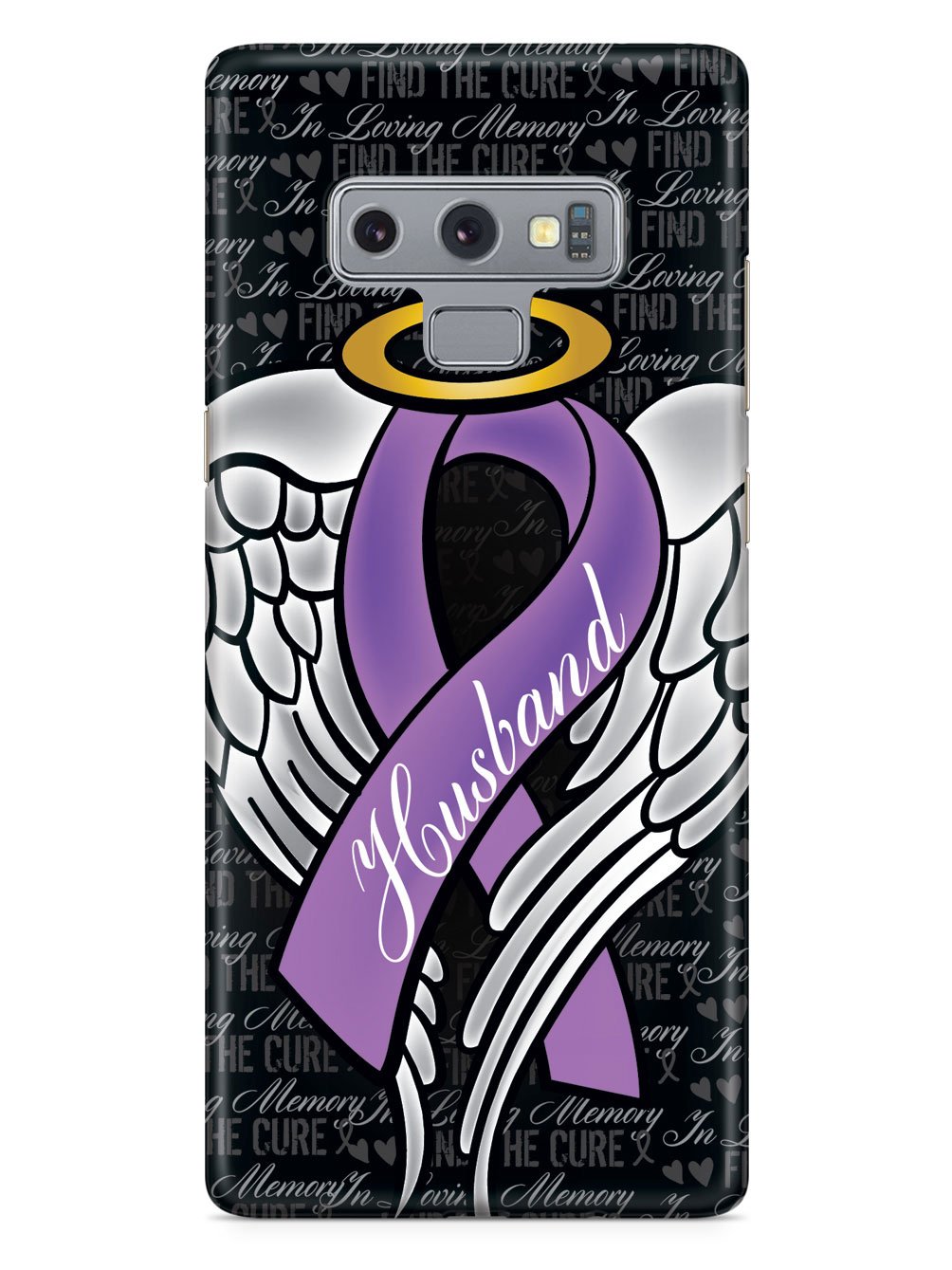 In Loving Memory of My Husband - Purple Ribbon Case