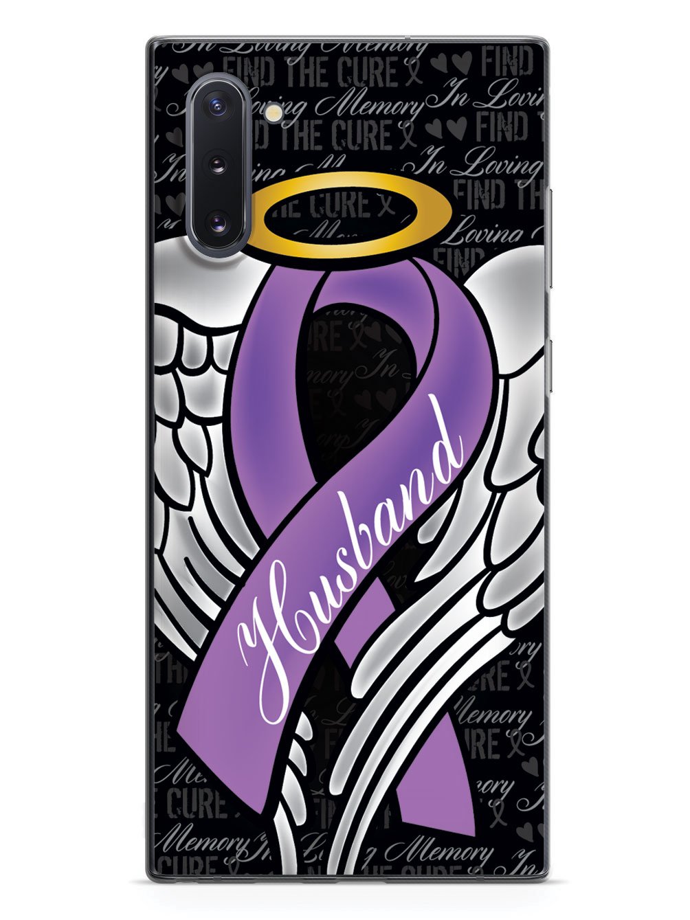 In Loving Memory of My Husband - Purple Ribbon Case
