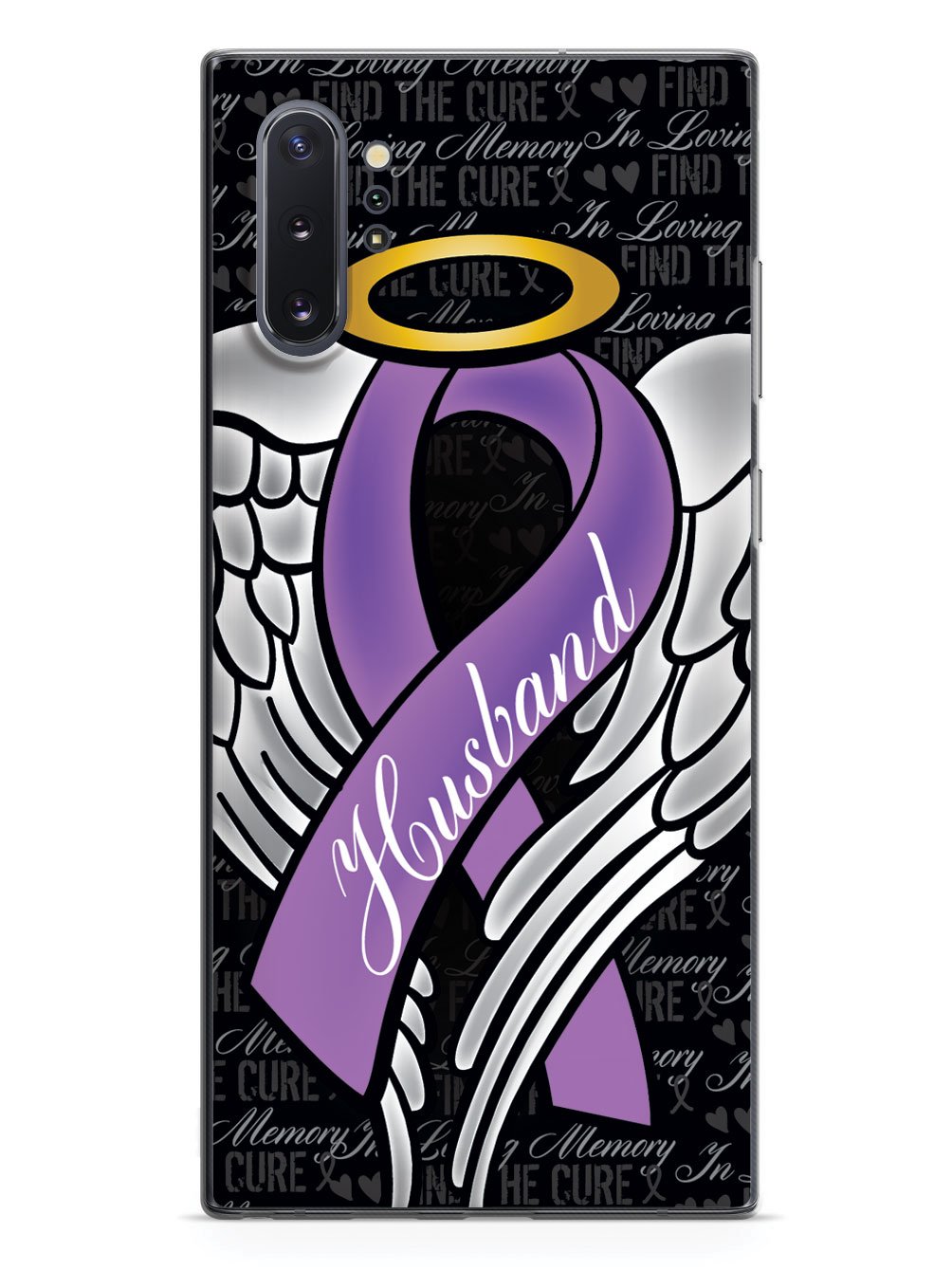 In Loving Memory of My Husband - Purple Ribbon Case