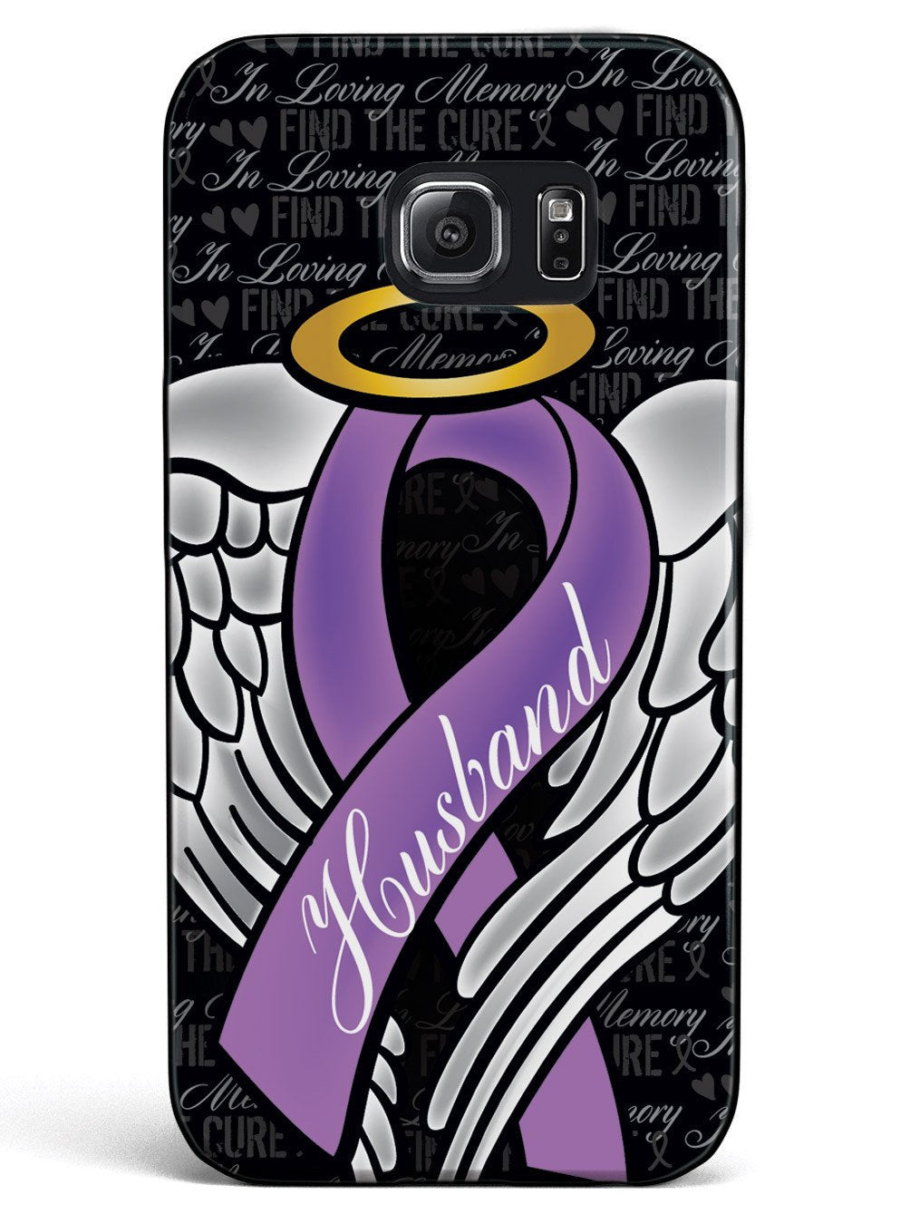 In Loving Memory of My Husband - Purple Ribbon Case