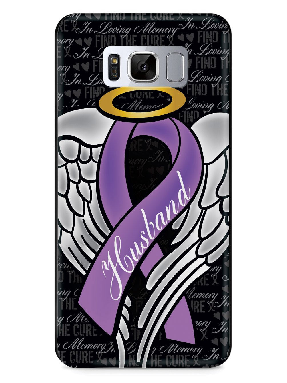 In Loving Memory of My Husband - Purple Ribbon Case