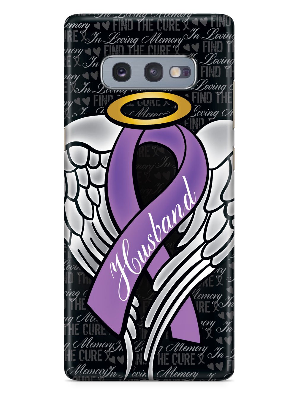 In Loving Memory of My Husband - Purple Ribbon Case