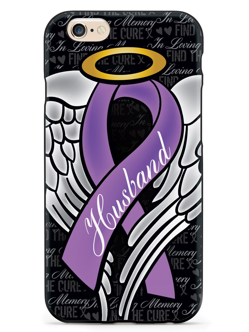 In Loving Memory of My Husband - Purple Ribbon Case
