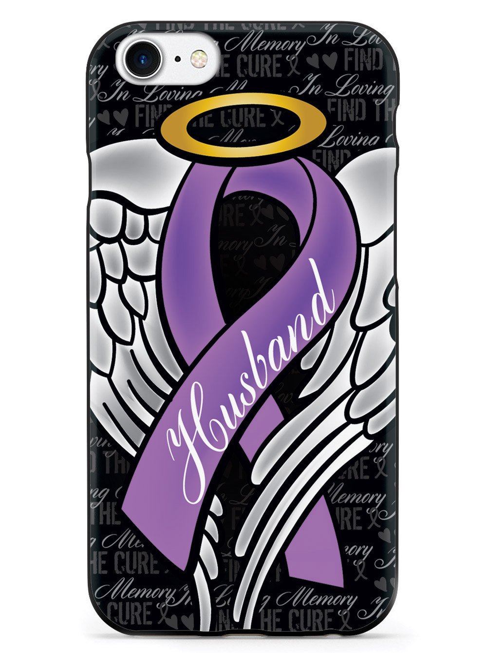 In Loving Memory of My Husband - Purple Ribbon Case