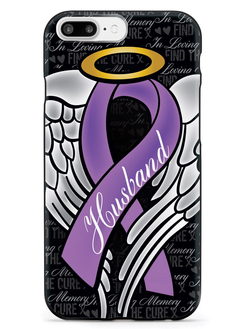 In Loving Memory of My Husband - Purple Ribbon Case