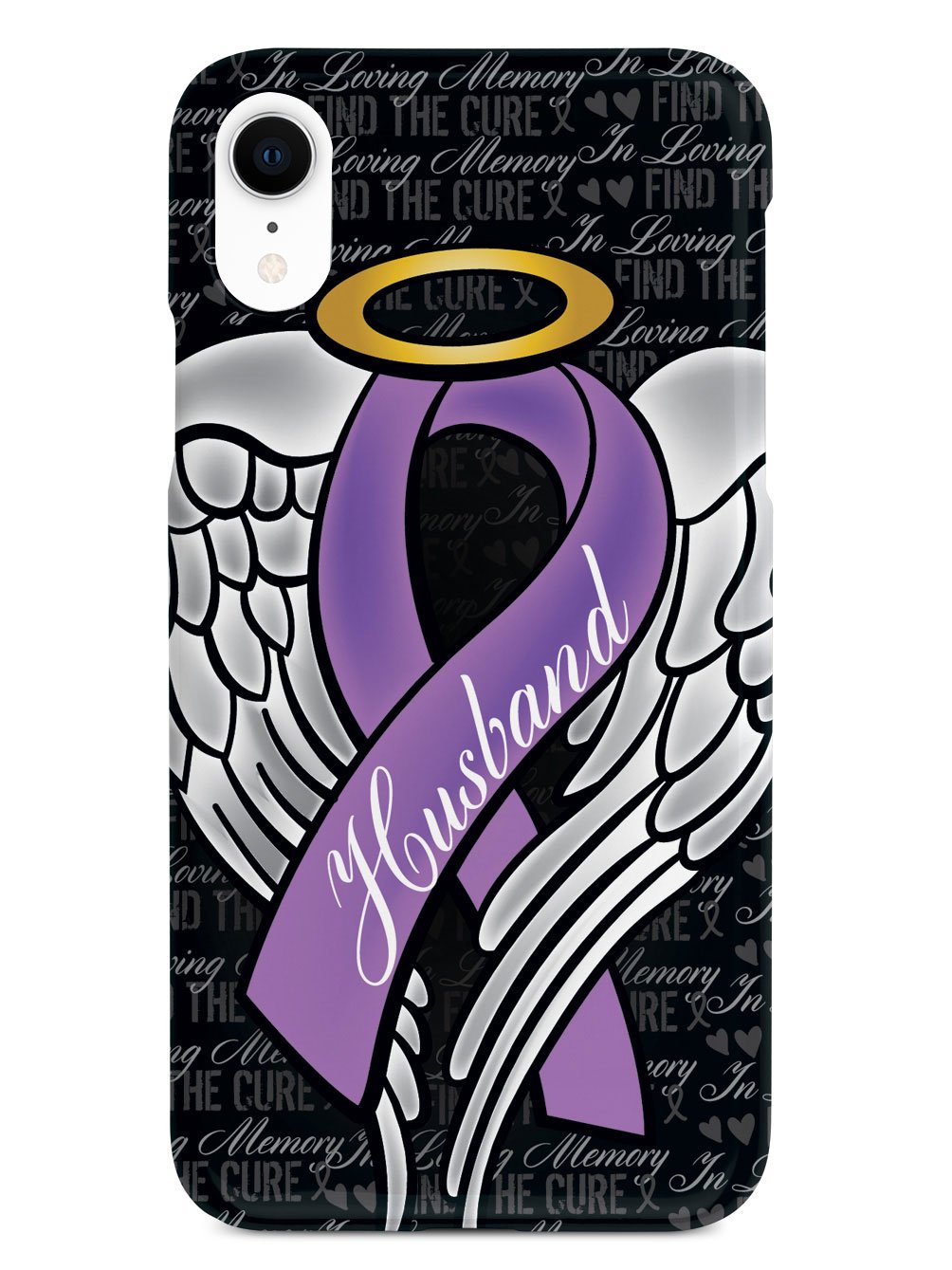 In Loving Memory of My Husband - Purple Ribbon Case