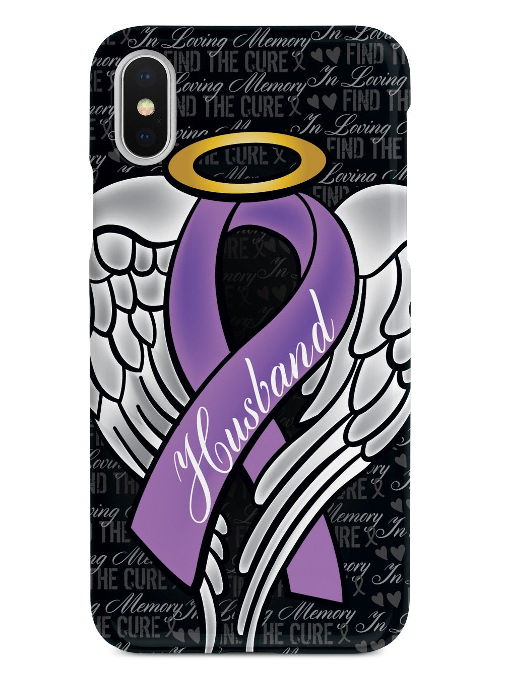 In Loving Memory of My Husband - Purple Ribbon Case
