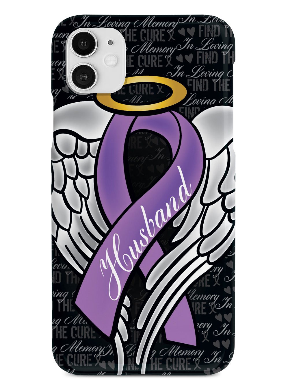 In Loving Memory of My Husband - Purple Ribbon Case