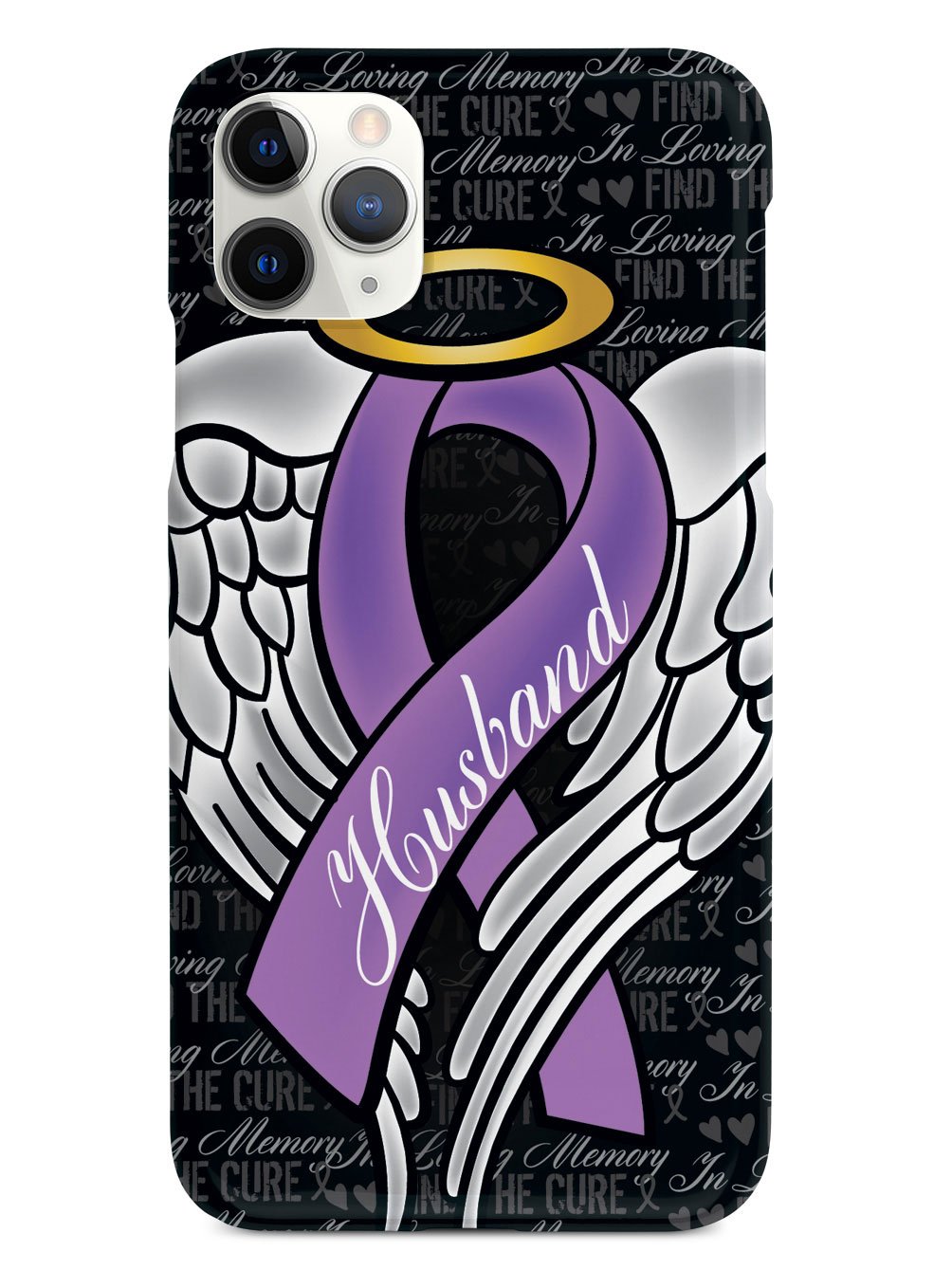 In Loving Memory of My Husband - Purple Ribbon Case