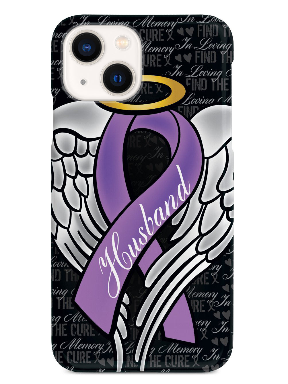 In Loving Memory of My Husband - Purple Ribbon Case